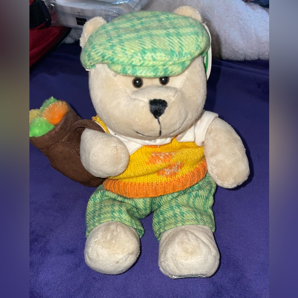 2006 Starbucks Bearista Plush Golf Bear - with tags